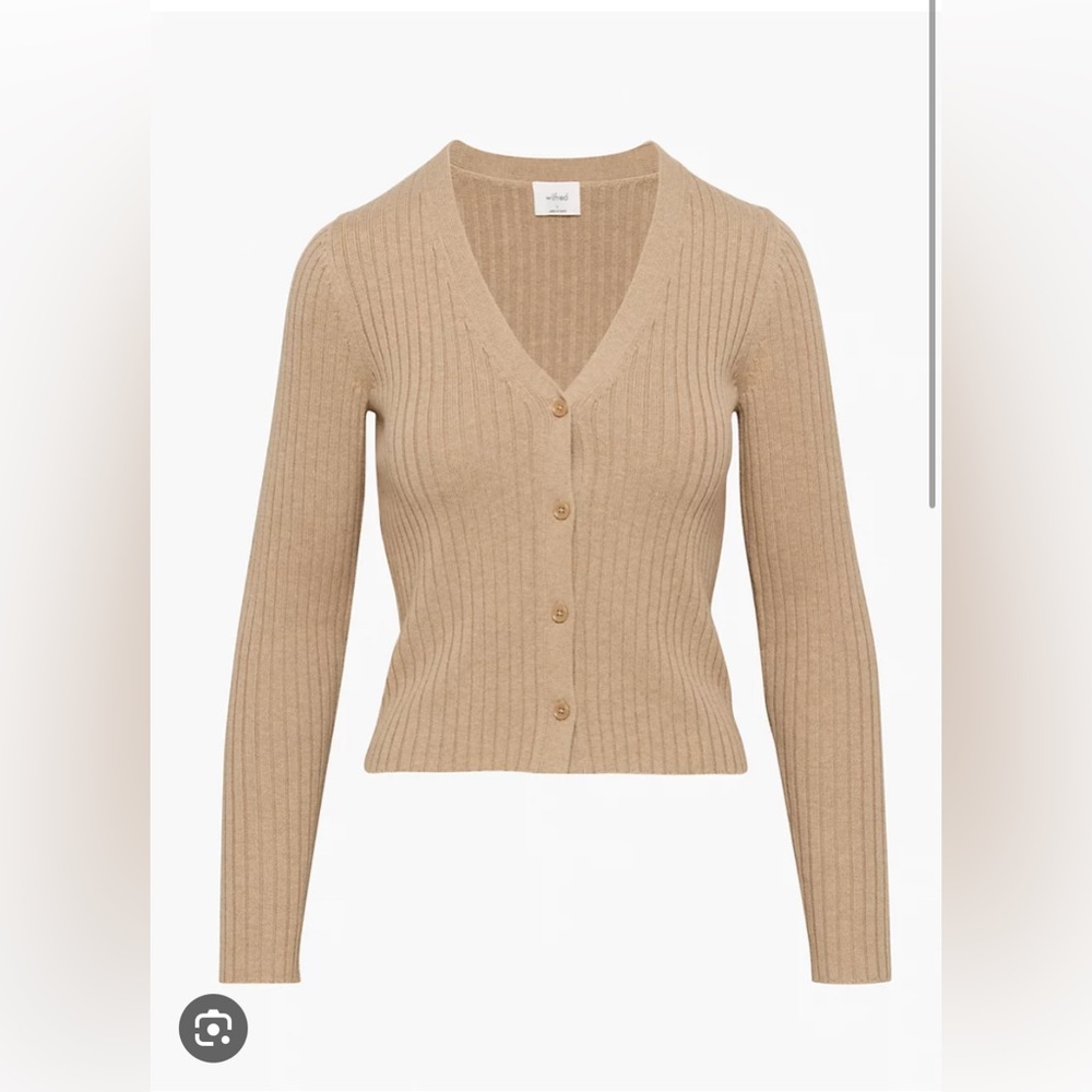 Wilfred Manila Cardigan in Heather Tannin